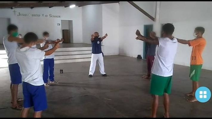 Projeto Revelando Campeões leva oficina de capoeira para socioeducandos do Lar do Garoto