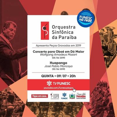 Programação on-line da Funesc apresenta fragmentos de concertos da Orquestra Sinfônica Jovem