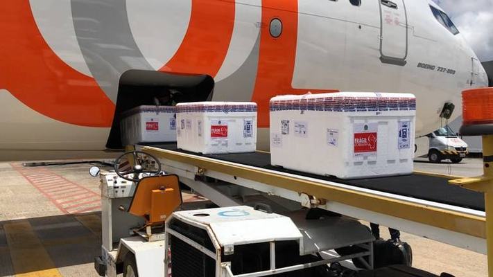 Paraíba recebe mais de 56 mil novas doses de vacina contra a Covid-19