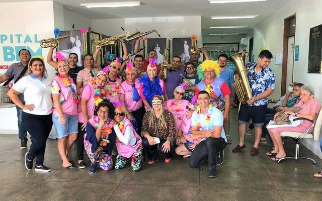 Hospital do Bem de Patos realiza “grito de carnaval” e surpreende pacientes