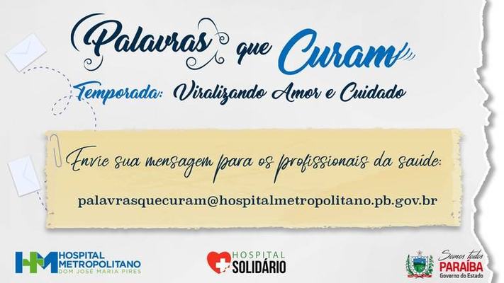 Hospital Metropolitano realiza projeto para envio de mensagens aos profissionais de saúde