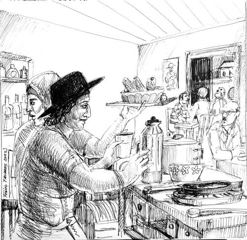 Livro possui 17 ilustrações na técnica bico de pena criadas pelo paraibano Flávio Tavares; reproduções dos desenhos originais estarão em exposição durante o Salão, que vai até o dia 2 de julho - Imagens: Flávio Tavares/Divulgação