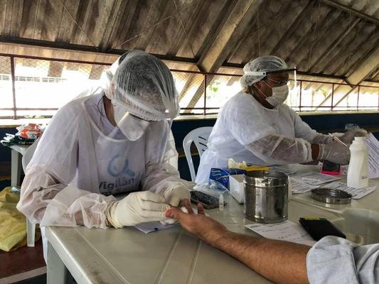 Em ação conjunta com município, Governo realiza testes para covid-19 em Santa Rita