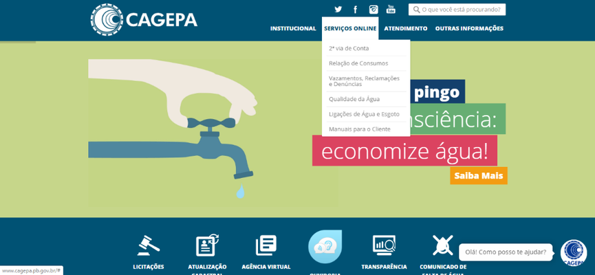 Cagepa orienta consumidores sobre alternativas de atendimento