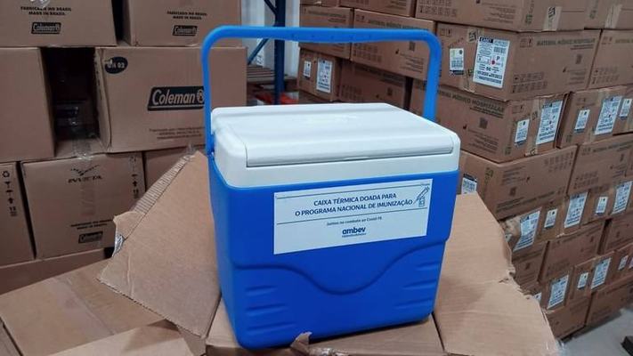 Paraíba recebe doação de caixas térmicas da Ambev