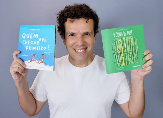 Felipe Gesteira lança hoje dois novos livros infantis
