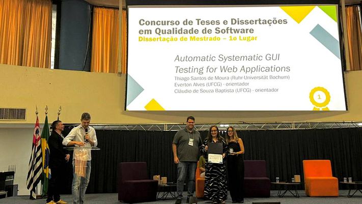 Pesquisa da UFCG ganha prêmio de melhor dissertação do país
