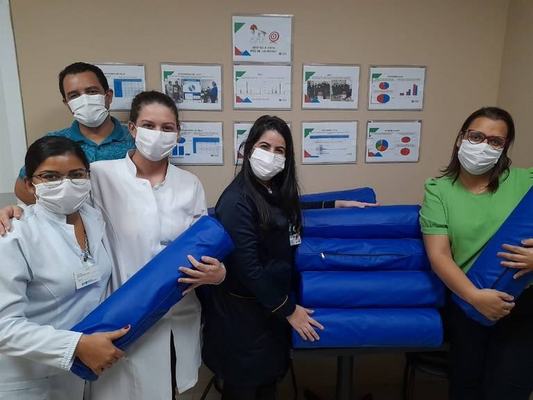 Segurança do Paciente: Laboratório do Hospital Metropolitano cria coxins para ajudar na prevenção de lesão por pressão