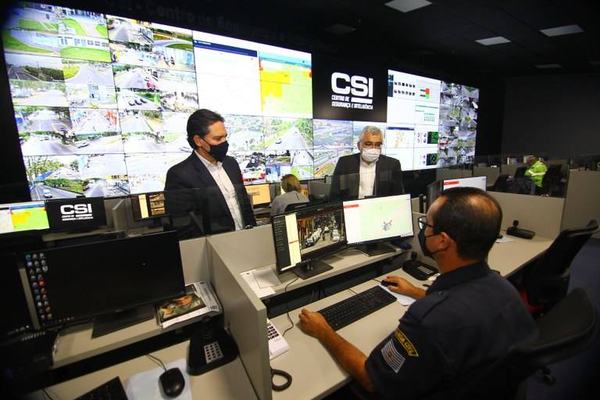 Segurança da Paraíba visita centro que é referência em videomonitoramento na cidade de São José dos Campos