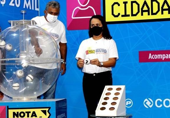 Programa Nota Cidadã divulga os 21 ganhadores do mês de junho