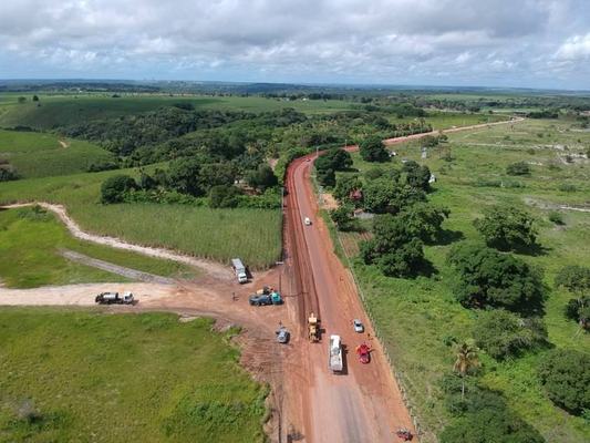 Equipe do Orçamento Democrático Estadual realiza visita técnica à obra da PB-034, em Alhandra
