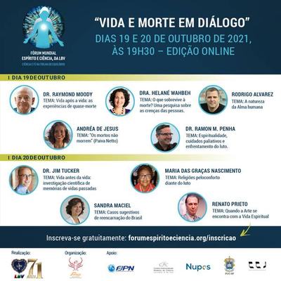 “Vida e morte em diálogo — Ciência e Fé conversam sobre as dimensões da existência” é tema de debate em Fórum mundial