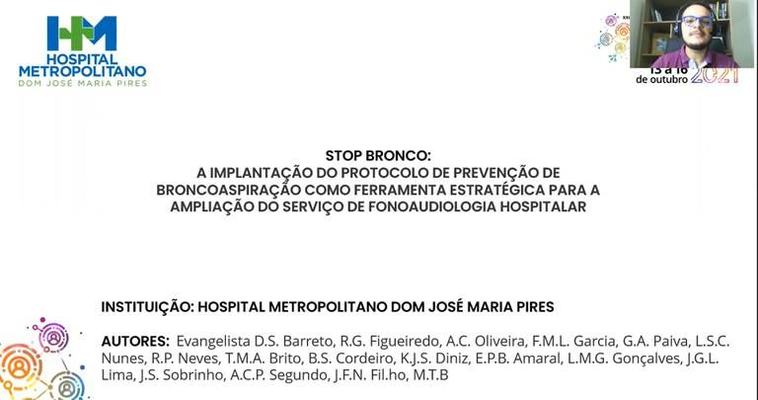 Protocolo de prevenção de broncoaspiração do Hospital Metropolitano é destaque no Congresso Nacional e Internacional de Fonoaudiologia
