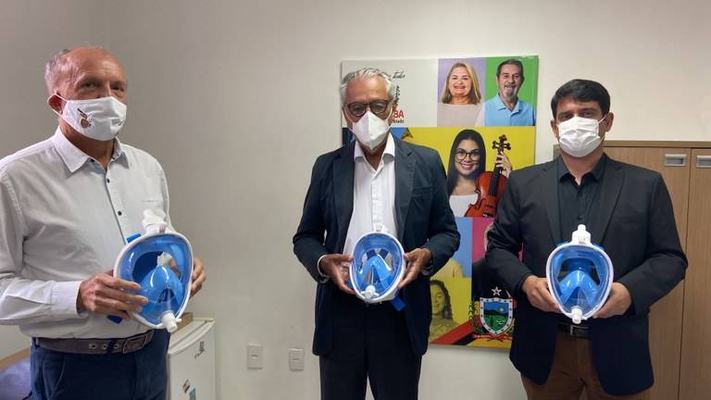 Saúde recebe doação de máscaras que ajudam no tratamento de pacientes com Covid-19