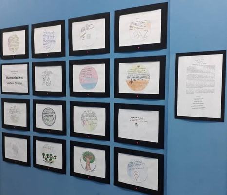 Socioeducandos do CSE expõem desenhos com temáticas discutidas em sala de aula